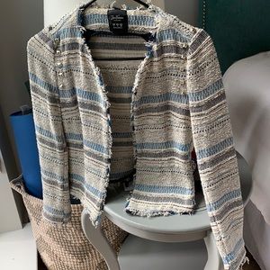 Zara tweed studded jacket S